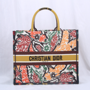 Dior Christian Flower & Balinese Print Book Tote Bag 65650