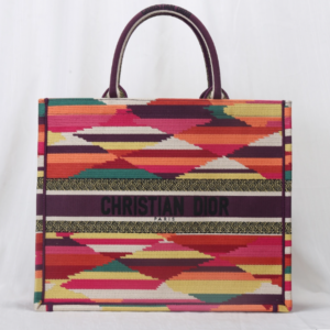 Dior Small Book Tote Multicolor Patchwork Embroidery Handbag 35289