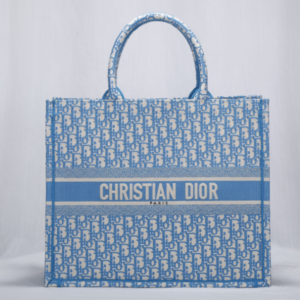 Dior Cornflower Book Tote Bag - Blue 25774