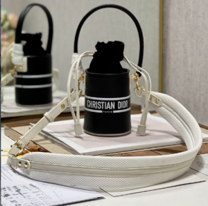Dior Christian Paris Mini Bucket Bag - Black 59186