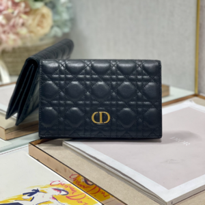 Dior Caro Wallet - Black 57628