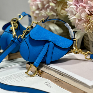 Dior Super Mini Saddle Bag - Blue 15149