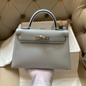 Hermes ck18 Mini 2nd Generation Handbag - Haze Blue 89488