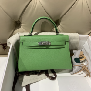Hermes Mini 2nd Generation Handbag – Green 63014