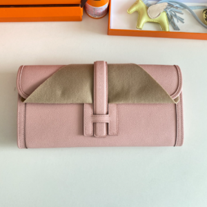 Hermes Jige Elan Sheepskin Lining Bag - T Pink 83673
