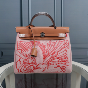 Hermes Brown Red Horse Inside Cloth Bag - Brown 16188