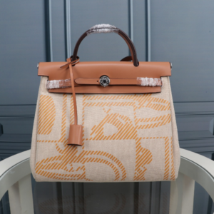 Hermes Inner Apricot Bride Cloth Bag – Brown 84639