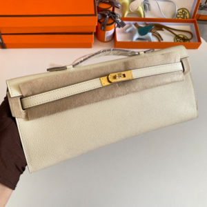 Hermes Kelly Cut Wallet - Cream 93530