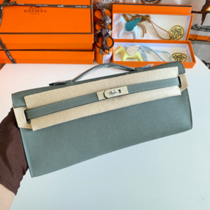 Hermes Kelly Cut Wallet - Almond Green 44168