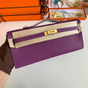Hermes Kelly Cut Wallet - Purple 99986