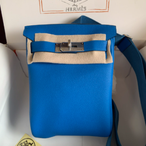 Hermes HAC A DOS Handbag – Blue 88382