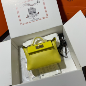 Hermes Mini2424 Handbag - Yellow 53770
