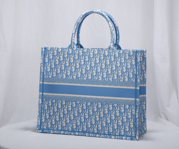 Dior Cornflower Book Tote Bag - Blue 25774 - Image 2