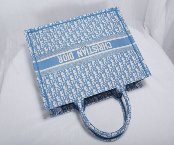 Dior Cornflower Book Tote Bag - Blue 25774 - Image 5