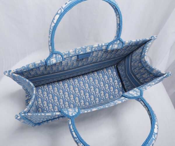 Dior Cornflower Book Tote Bag - Blue 25774 - Image 4