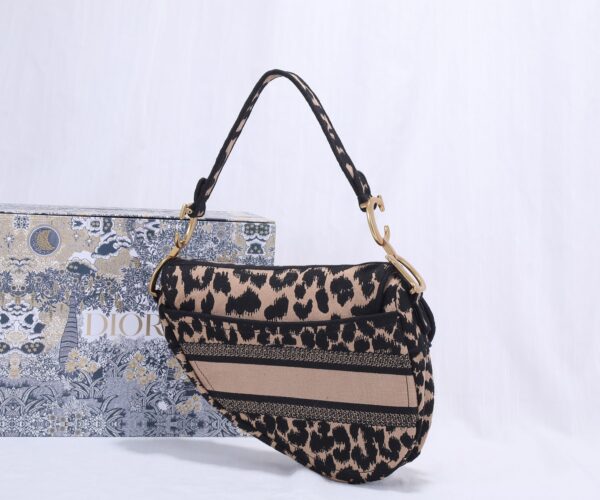 Dior Christian Top Saddle Bag - Black 78681 - Image 5