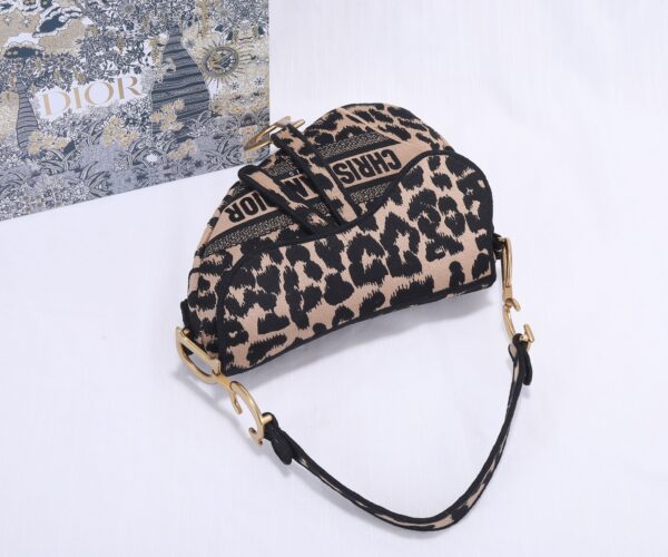 Dior Christian Top Saddle Bag - Black 78681 - Image 3