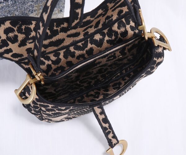 Dior Christian Top Saddle Bag - Black 78681 - Image 4