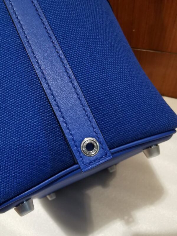 Hermes Cargo Picotin Vegetable Basket Spot Handbag - Blue 87426 - Image 2
