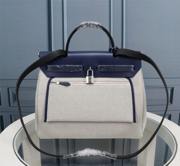 Hermes Inner Blue Bride Cloth Bag – Blue 22460 - Image 5
