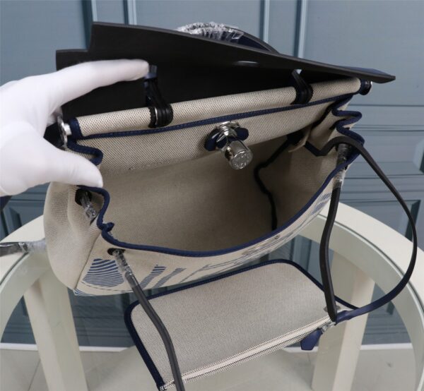 Hermes Inner Blue Bride Cloth Bag – Blue 22460 - Image 3
