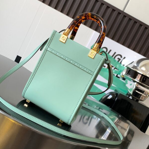 Fendi Mini Sunshine Bag - Light Green 42592 - Image 4