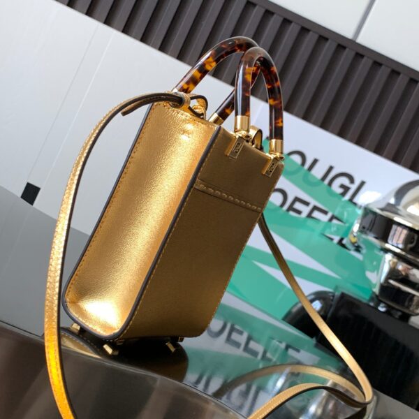 Fendi Mini Sunshine Bag - Gold 51737 - Image 5