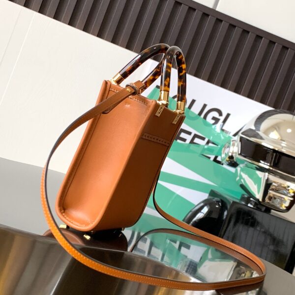 Fendi Mini Sunshine Bag - Brown 25484 - Image 5