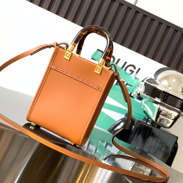 Fendi Mini Sunshine Bag - Brown 25484 - Image 4