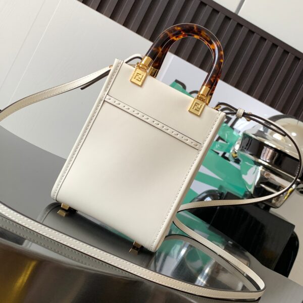 Fendi Mini Sunshine Bag - White 82190 - Image 4