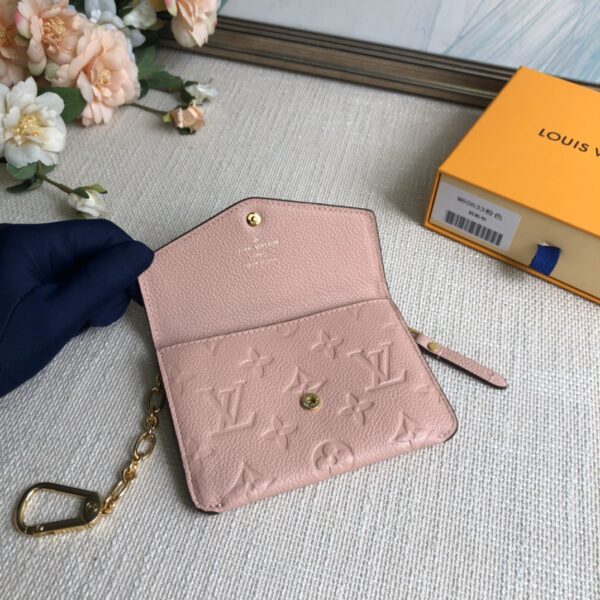 Louis Vuitton Key Pouch Monogram Empreinte Marine Rouge - Pink 28255 - Image 3