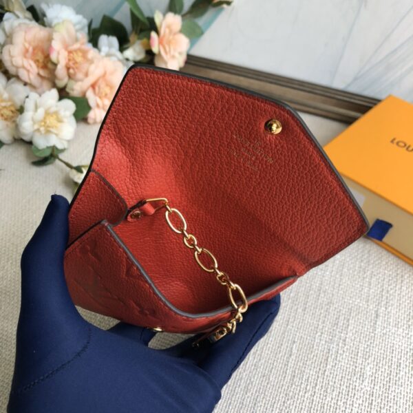 Louis Vuitton Key Pouch Monogram Empreinte Marine Rouge - Red 77591 - Image 2