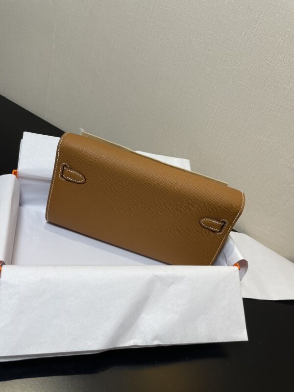 Hermes Kelly Crossbody Bag - Golden Brown 67057 - Image 5