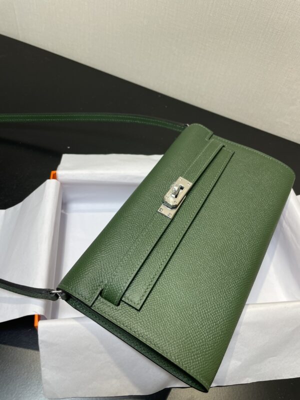 Hermes Kelly Crossbody Bag - British Green 46822 - Image 2