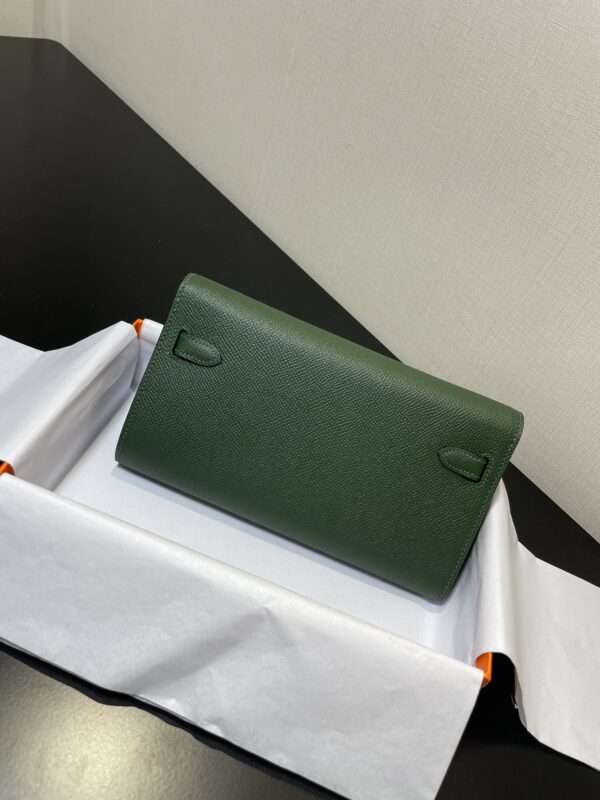 Hermes Kelly Crossbody Bag - British Green 46822 - Image 5