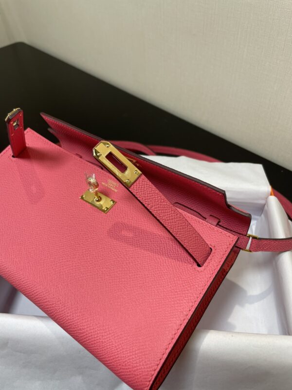 Hermes Kelly Crossbody Bag - Lipstick Powder 99149 - Image 2