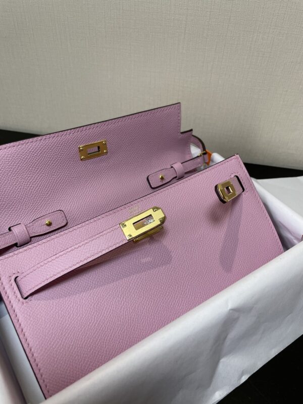 Hermes Kelly Crossbody Bag - Mallow Purple 67497 - Image 4