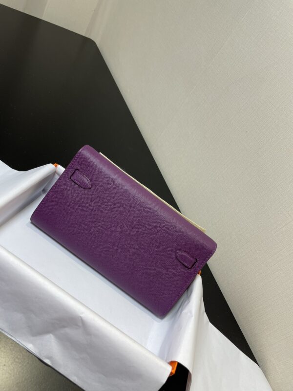 Hermes Kelly Crossbody Bag - Purple 30042 - Image 2