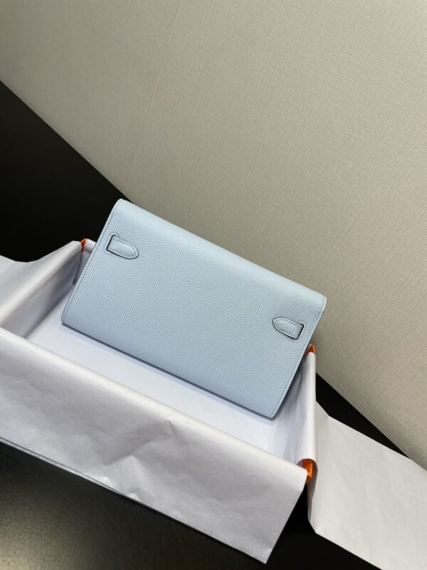 Hermes Kelly Crossbody Bag - Haze Blue 27718 - Image 2