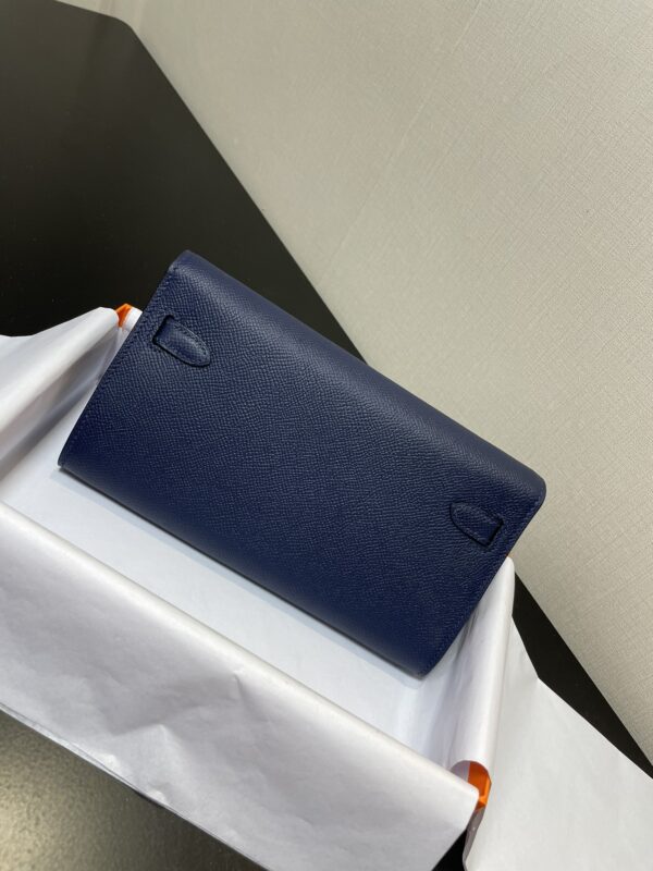 Hermes Kelly Crossbody Bag - Royal Blue 99169 - Image 4