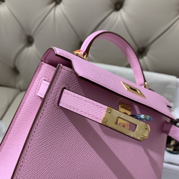 Hermes Mini 2nd Generation Handbag – Purple 88892 - Image 4