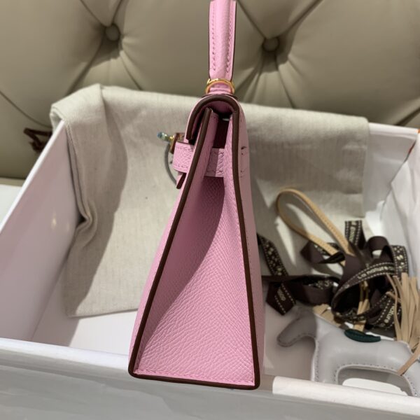 Hermes Mini 2nd Generation Handbag – Purple 88892 - Image 3