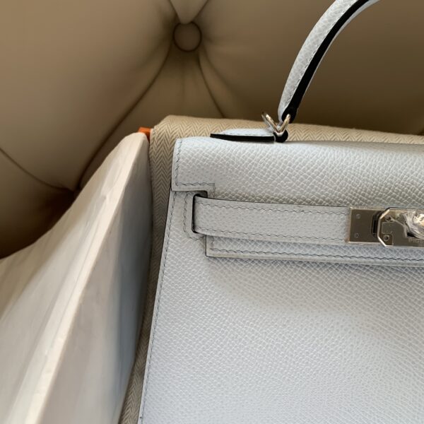 Hermes ck18 Mini 2nd Generation Handbag - Haze Blue 89488 - Image 2