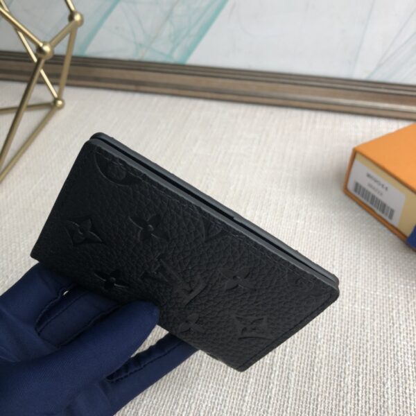 Louis Vuitton Taurillon Pocket Wallet - Black 37080 - Image 3