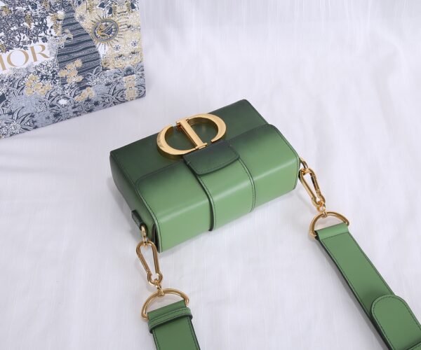 Di0r 30 Montaigne Small Gradient Color Box Bag -  Green 74889 - Image 4