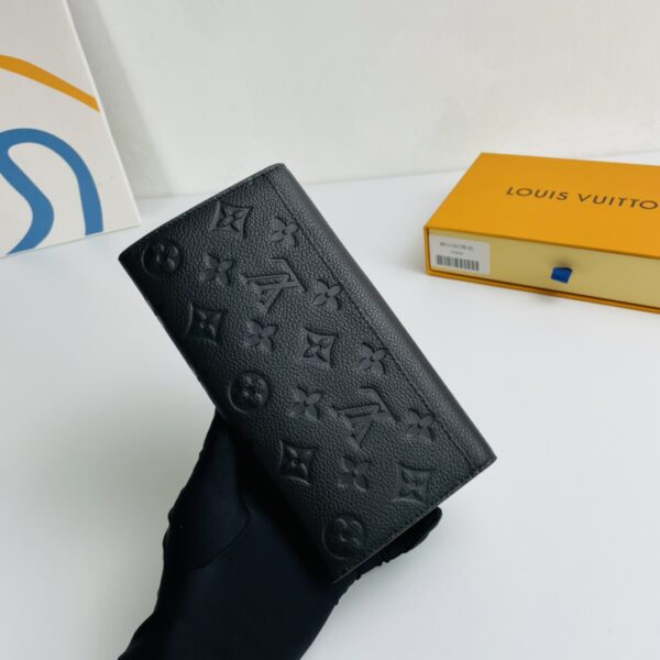 Louis Vuitton Monogram Envelope Style Sarah Wallet - Black 41579 - Image 5