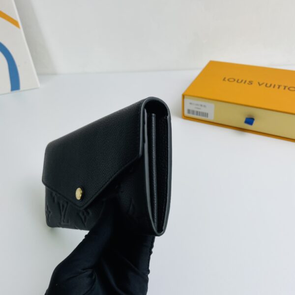 Louis Vuitton Monogram Envelope Style Sarah Wallet - Black 41579 - Image 4
