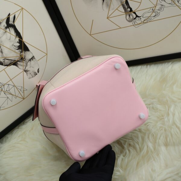 Hermes Cargo Picotin Canvas Handbag - Purple 38420 - Image 4