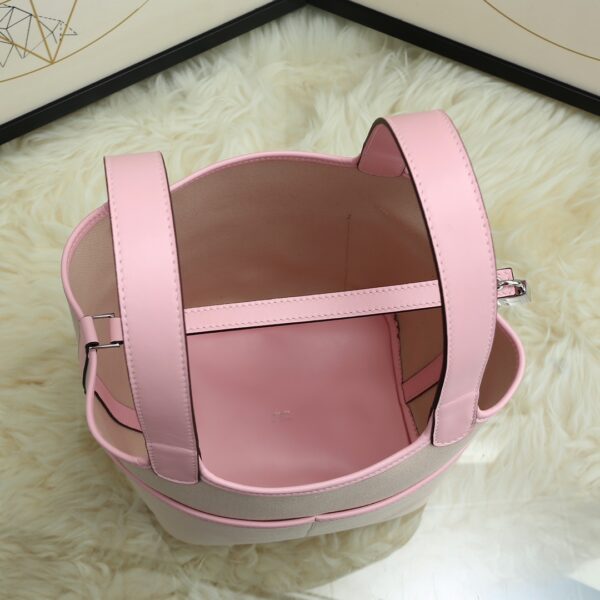 Hermes Cargo Picotin Canvas Handbag - Purple 38420 - Image 3