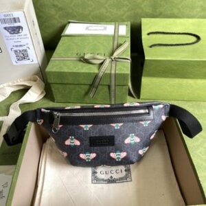 Gucci GG Bee Bumbag Belt Bag - Black 24391